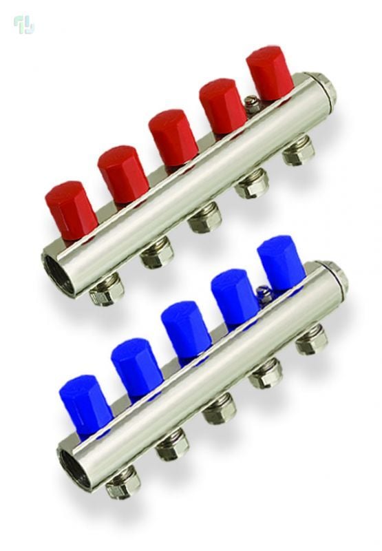 10 Delikli 1'' Kendinden Vanalı Kollektör